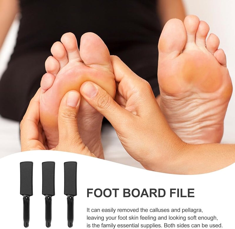 3Pcs Double Sided Foot File Pedicure Rasp Callus Remover For Wet And Dry Use Professional Pedicure Tool With Hanging Hole - Image 4